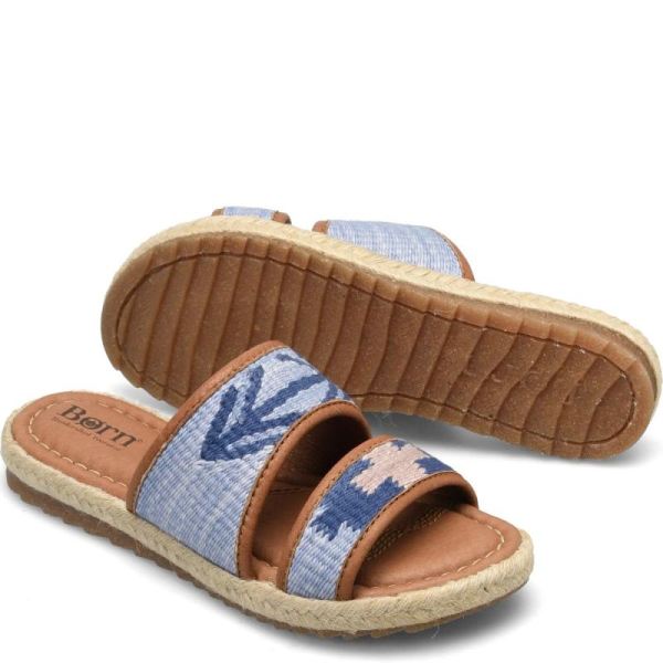 Born | For Women Ellie Sandals - Blue Fabric (Blue)