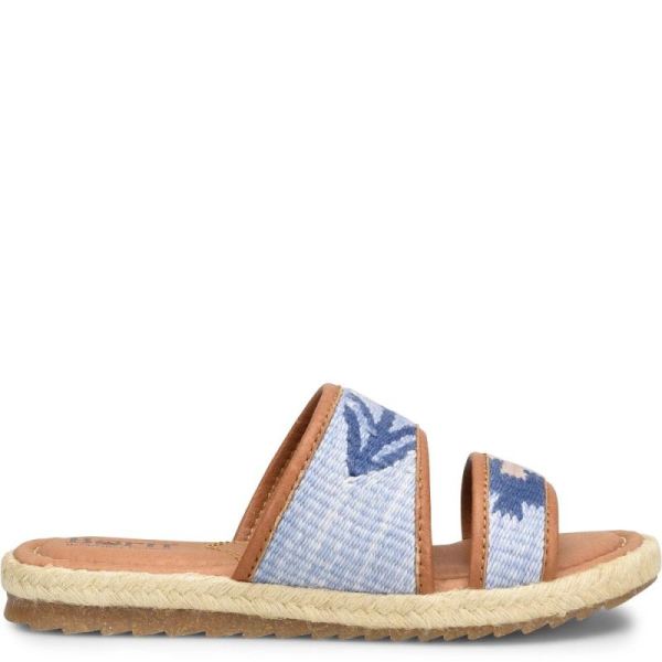 Born | For Women Ellie Sandals - Blue Fabric (Blue)