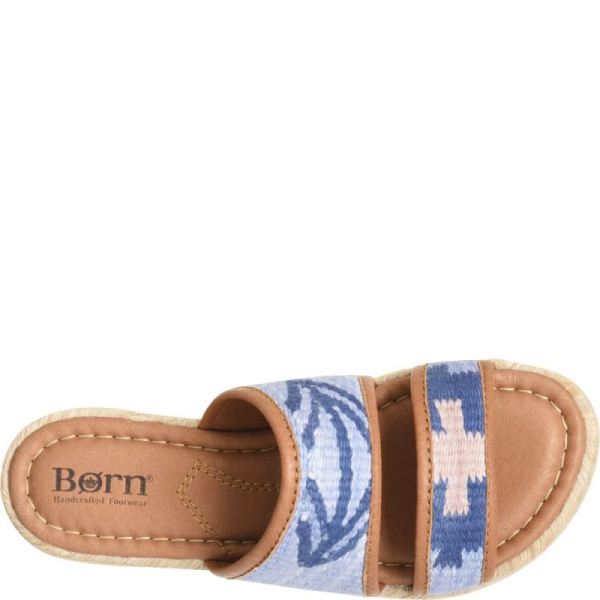 Born | For Women Ellie Sandals - Blue Fabric (Blue)