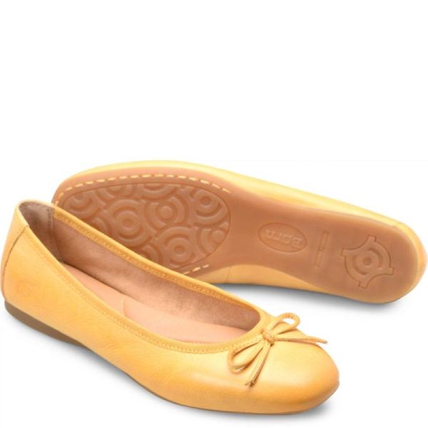 Born | For Women Brin Flats - Sunflower (Yellow)