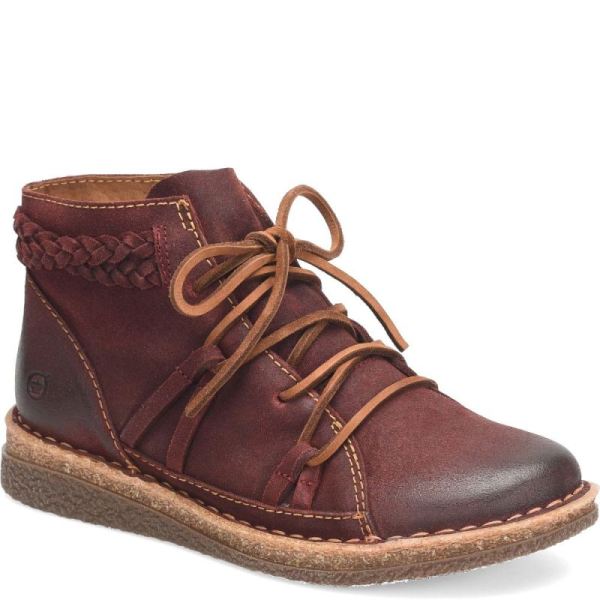 Born | For Women Temple II Boots - Dark Brick Distressed (Red)