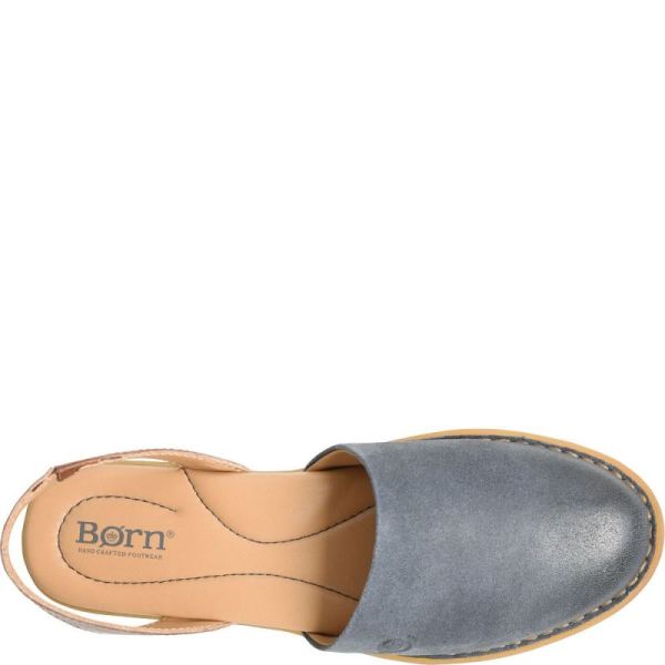 Born | For Women Leif Slip-Ons & Lace-Ups - Light Jeans Distressed (Blue)