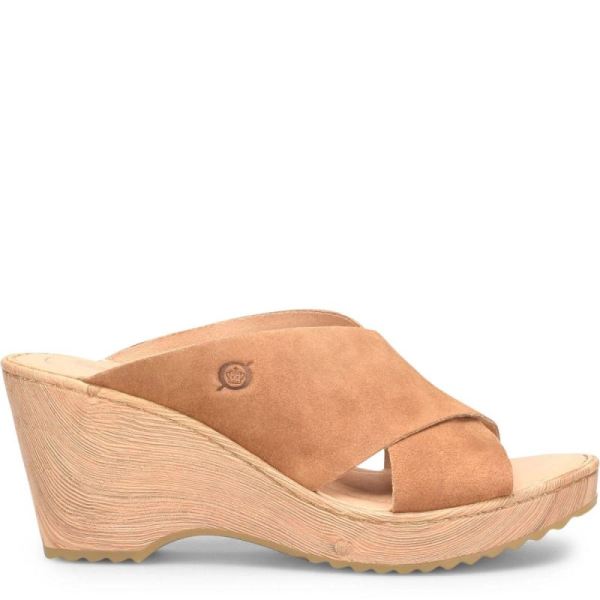 Born | For Women Nora Sandals - Tan Camel Suede (Brown)