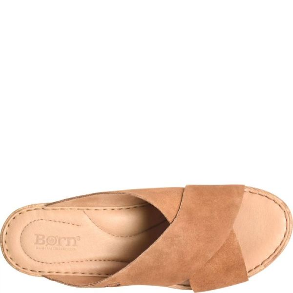 Born | For Women Nora Sandals - Tan Camel Suede (Brown)