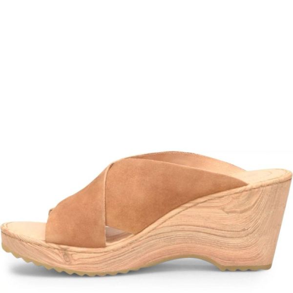 Born | For Women Nora Sandals - Tan Camel Suede (Brown)