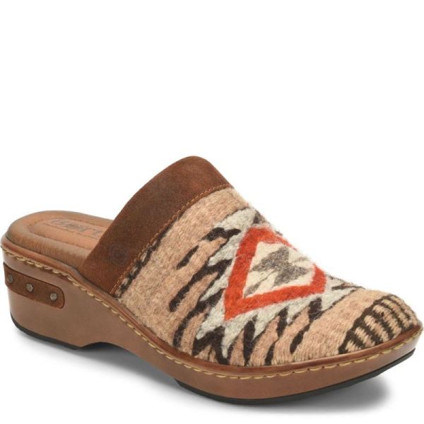 Born | For Women Bandy Blanket Clogs - Glazed Ginger Blanket (Brown)