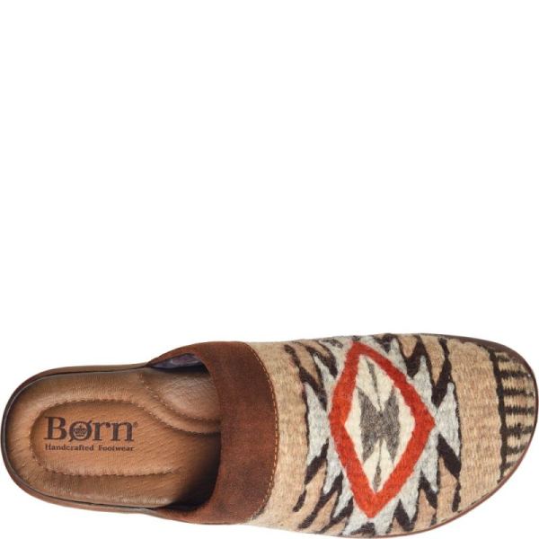 Born | For Women Bandy Blanket Clogs - Glazed Ginger Blanket (Brown)