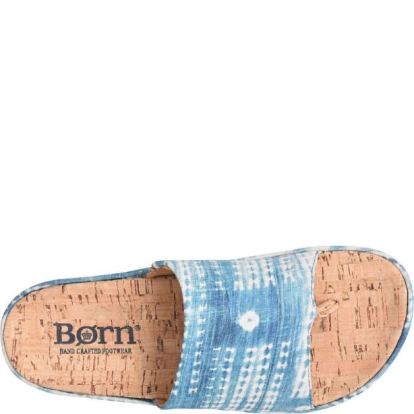 Born | For Women Sharr Sandals - Blue Multi Tencel Fabric (Multicolor)