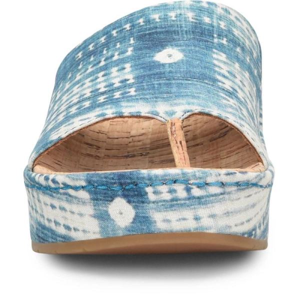 Born | For Women Sharr Sandals - Blue Multi Tencel Fabric (Multicolor)