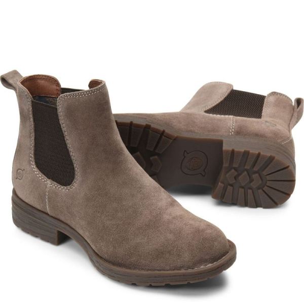 Born | For Women Cove Boots - Taupe Mustang Suede (Grey)