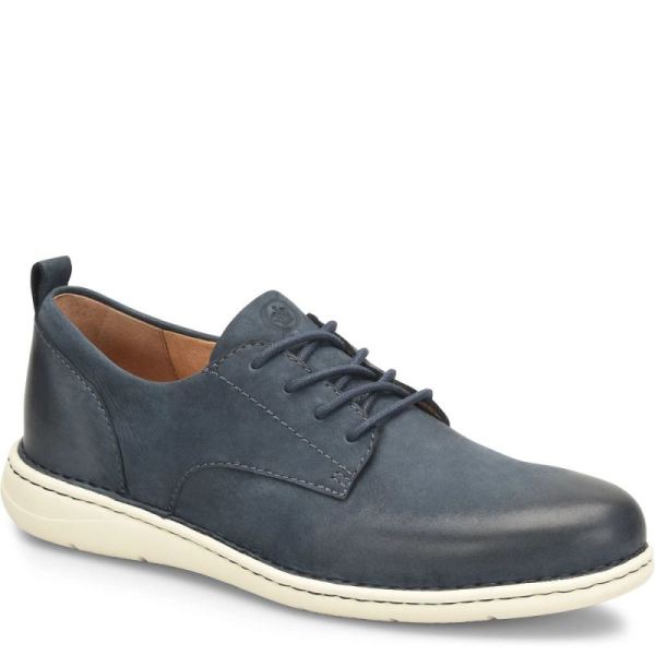 Born | For Men Todd Slip-Ons & Lace-Ups - Navy Blue Night Nubuck (Blue)