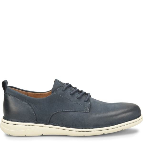 Born | For Men Todd Slip-Ons & Lace-Ups - Navy Blue Night Nubuck (Blue)