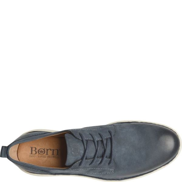 Born | For Men Todd Slip-Ons & Lace-Ups - Navy Blue Night Nubuck (Blue)