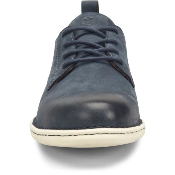 Born | For Men Todd Slip-Ons & Lace-Ups - Navy Blue Night Nubuck (Blue)