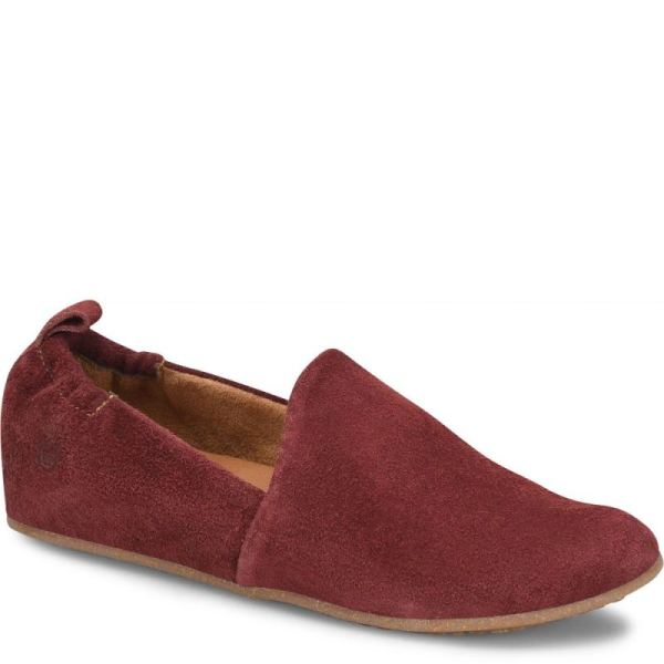 Born | For Women Margarite Slip-Ons & Lace-Ups - Dark Brick Suede (Red)