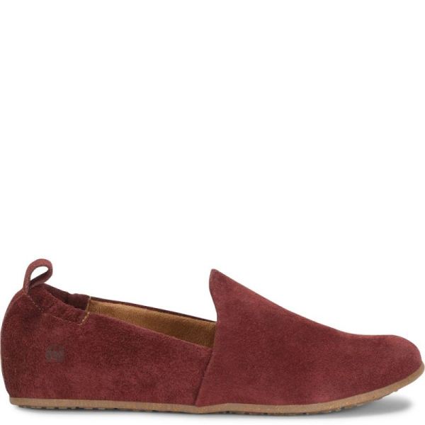 Born | For Women Margarite Slip-Ons & Lace-Ups - Dark Brick Suede (Red)