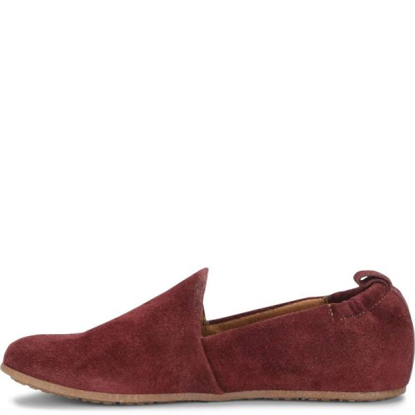 Born | For Women Margarite Slip-Ons & Lace-Ups - Dark Brick Suede (Red)