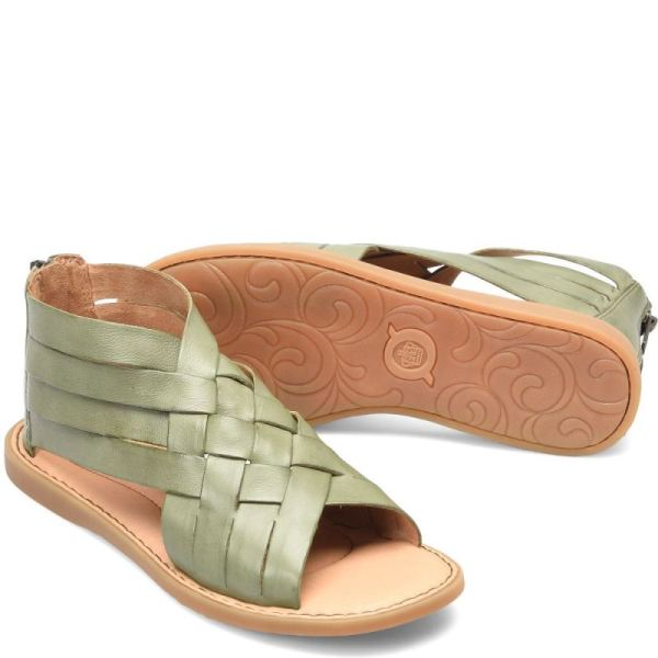 Born | For Women Iwa Woven Sandals - Olivea Green (Green)