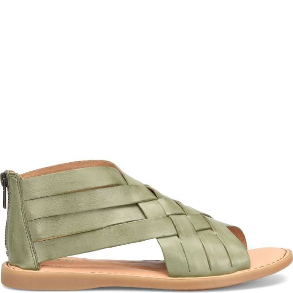 Born | For Women Iwa Woven Sandals - Olivea Green (Green)