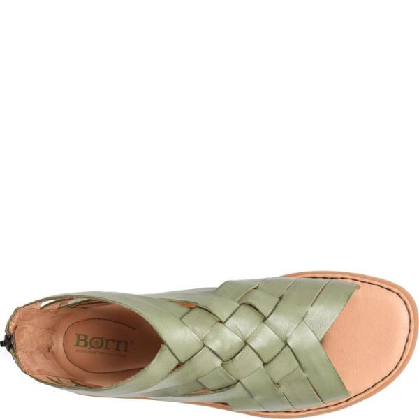 Born | For Women Iwa Woven Sandals - Olivea Green (Green)