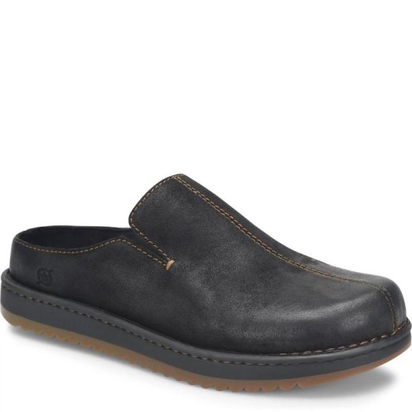 Born | For Men Jude Slip-Ons & Lace-Ups - Black Distressed (Black)