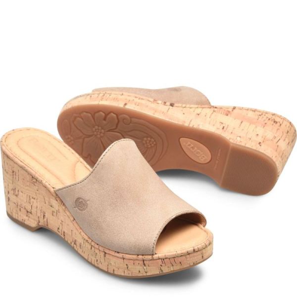 Born | For Women Lilah Sandals - Cream Visone Distressed (Tan)