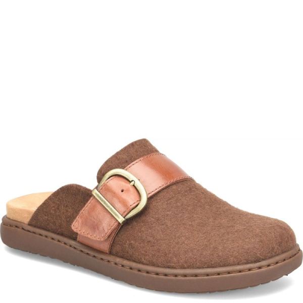 Born | For Women Lia Clogs - Cognac Felt Combo (Brown)