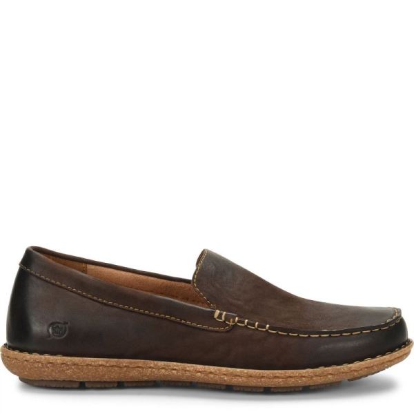 Born | For Men Naldo Slip-Ons & Lace-Ups - Dark Brown Nubuck (Brown)