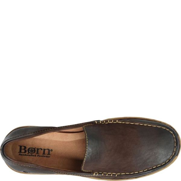 Born | For Men Naldo Slip-Ons & Lace-Ups - Dark Brown Nubuck (Brown)