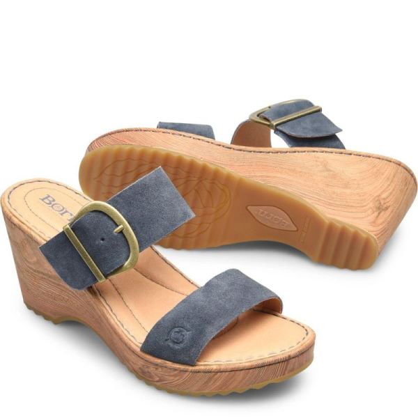 Born | For Women Emily Sandals - Light Jeans Distressed (Blue)