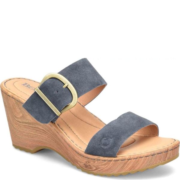 Born | For Women Emily Sandals - Light Jeans Distressed (Blue)