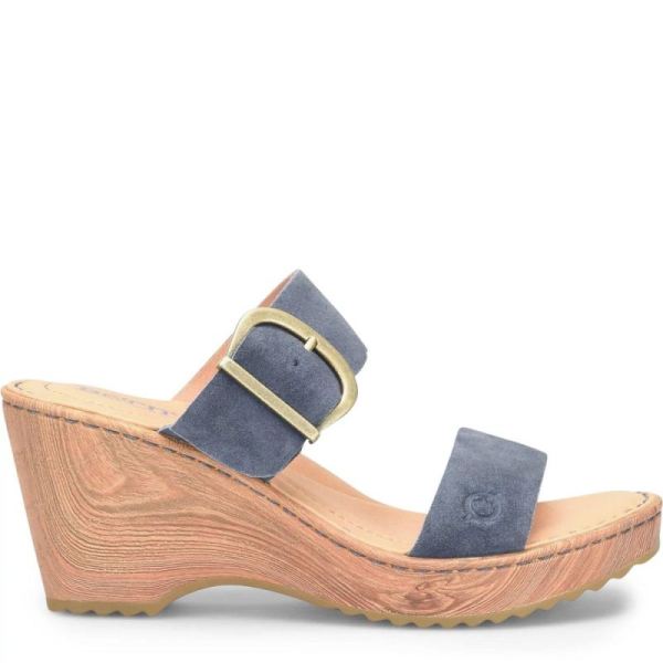 Born | For Women Emily Sandals - Light Jeans Distressed (Blue)