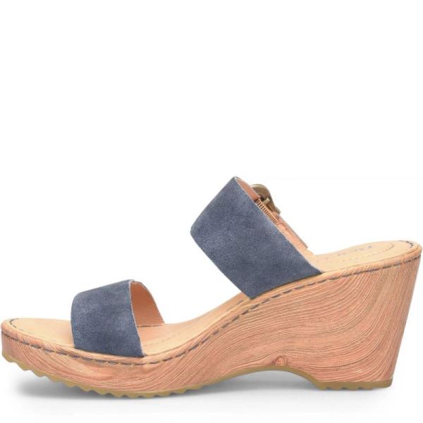 Born | For Women Emily Sandals - Light Jeans Distressed (Blue)