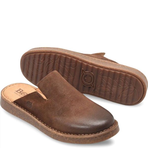 Born | For Women Selina Clogs - Rust Tobacco Distressed (Brown)