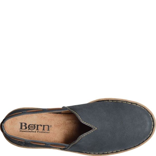 Born | For Women Naya Slip-Ons & Lace-Ups - Navy Sailor Nubuck (Blue)