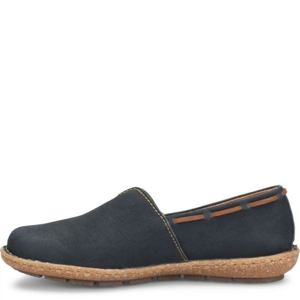 Born | For Women Naya Slip-Ons & Lace-Ups - Navy Sailor Nubuck (Blue)