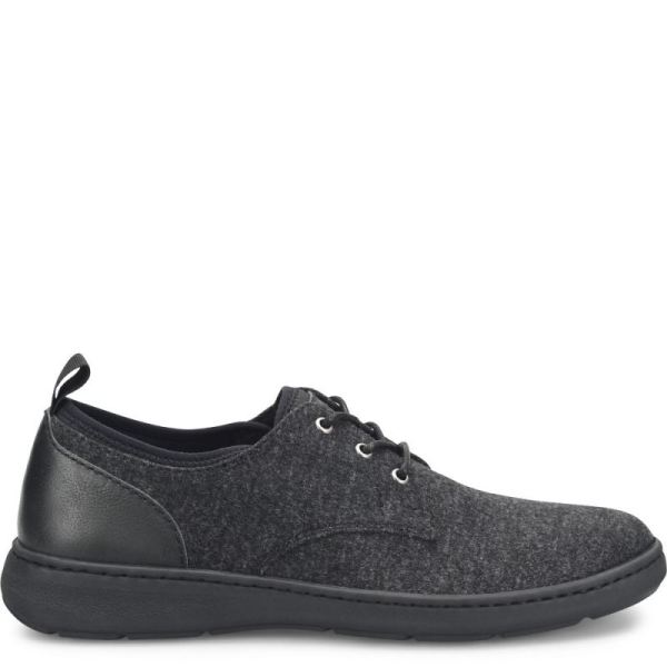 Born | For Men Marcus Slip-Ons & Lace-Ups - Dark Charcoal Wool Combo (Grey)