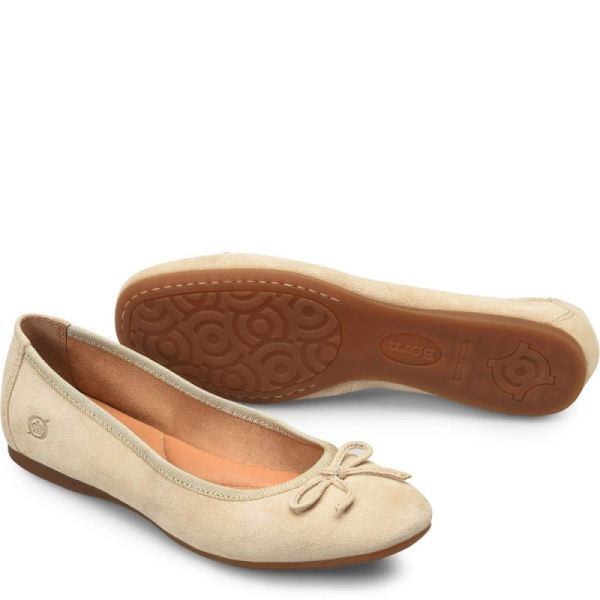 Born | For Women Brin Flats - Naturale Suede (Tan)