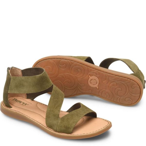 Born | For Women Irie Sandals - Army Green Suede (Green)