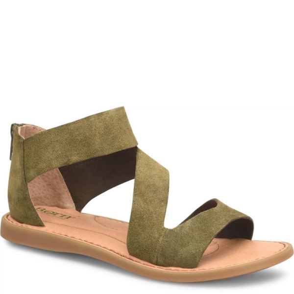 Born | For Women Irie Sandals - Army Green Suede (Green)