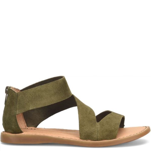 Born | For Women Irie Sandals - Army Green Suede (Green)