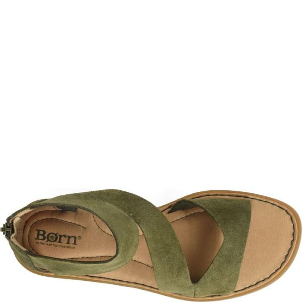 Born | For Women Irie Sandals - Army Green Suede (Green)