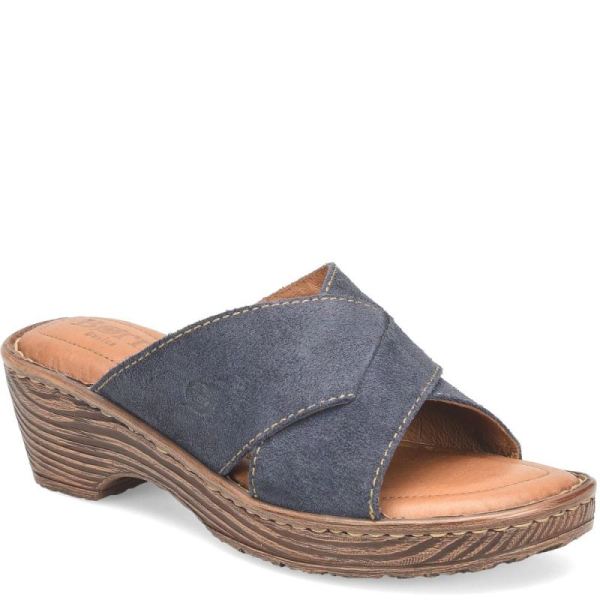 Born | For Women Teayo Basic Sandals - Navy Indigo Distressed (Blue)