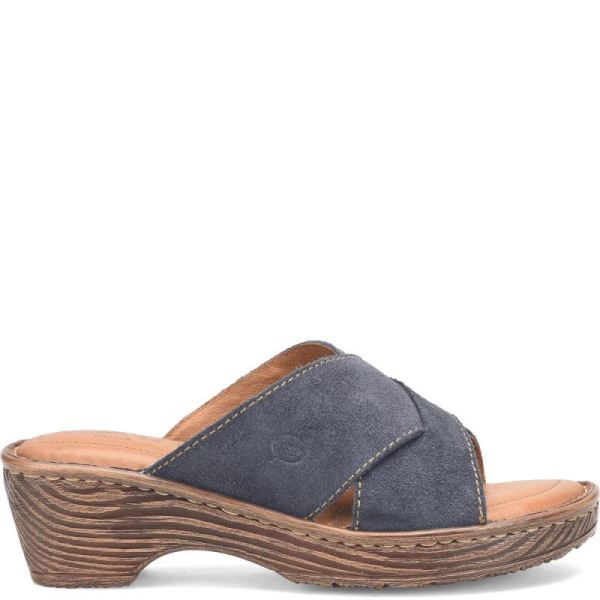 Born | For Women Teayo Basic Sandals - Navy Indigo Distressed (Blue)