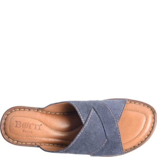 Born | For Women Teayo Basic Sandals - Navy Indigo Distressed (Blue)