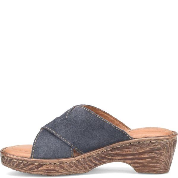 Born | For Women Teayo Basic Sandals - Navy Indigo Distressed (Blue)