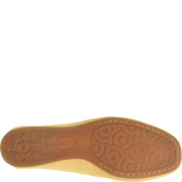 Born | For Women Brin Flats - Yellow Suede (Yellow)