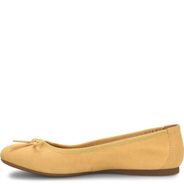 Born | For Women Brin Flats - Yellow Suede (Yellow)