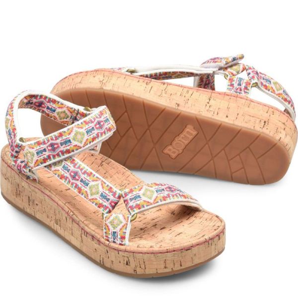 Born | For Women Sirena Sandals - White (Multicolor)