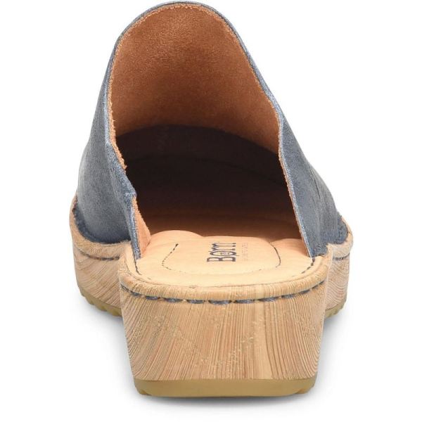 Born | For Women Andy Clogs - Light Jeans Distressed (Blue)